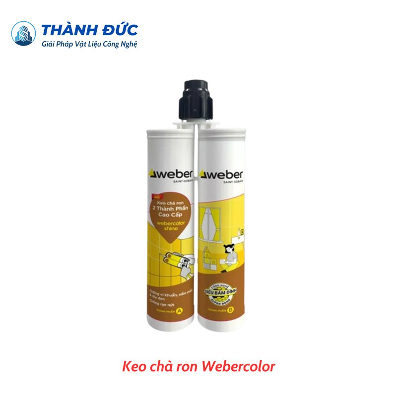 Keo chà ron Webercolor shine hai thành phần