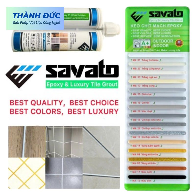 Keo chít mạch 2 thành phần Savato keo chit mach savato 2 - Keo chít mạch 2 thành phần Savato