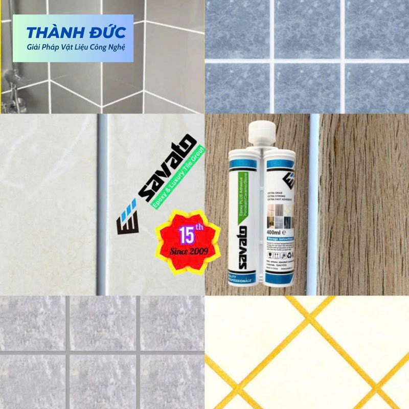 Keo chít mạch 2 thành phần Savato mau keo chit mach - Keo chít mạch 2 thành phần Savato