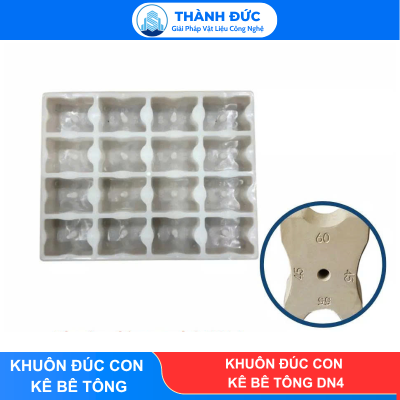 Khuôn Đúc Con Kê Bê Tông DN4 (45/55/60mm)