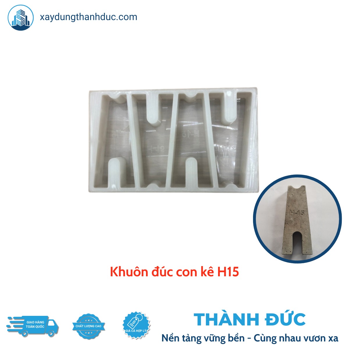 Khuôn Đúc Con Kê Bê Tông H15