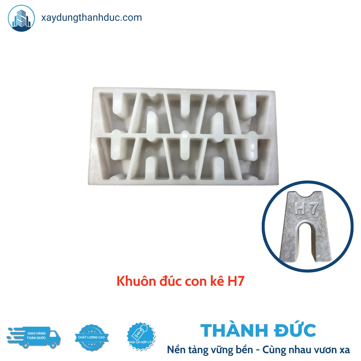 Khuôn Đúc Con Kê Bê Tông H7