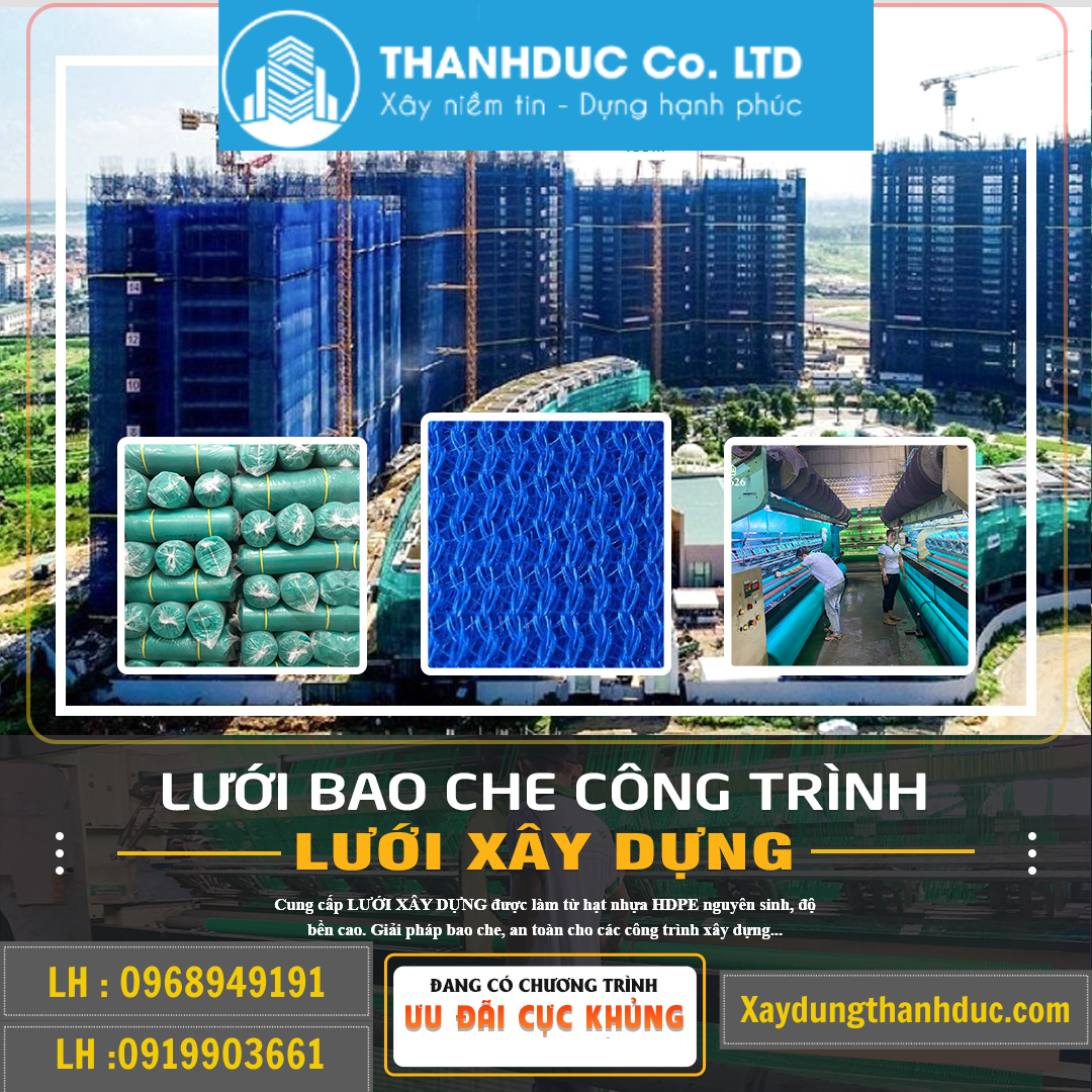 Cách Căng Lưới Bao Che Công Trình - Chuẩn Kích Thước Thi Công