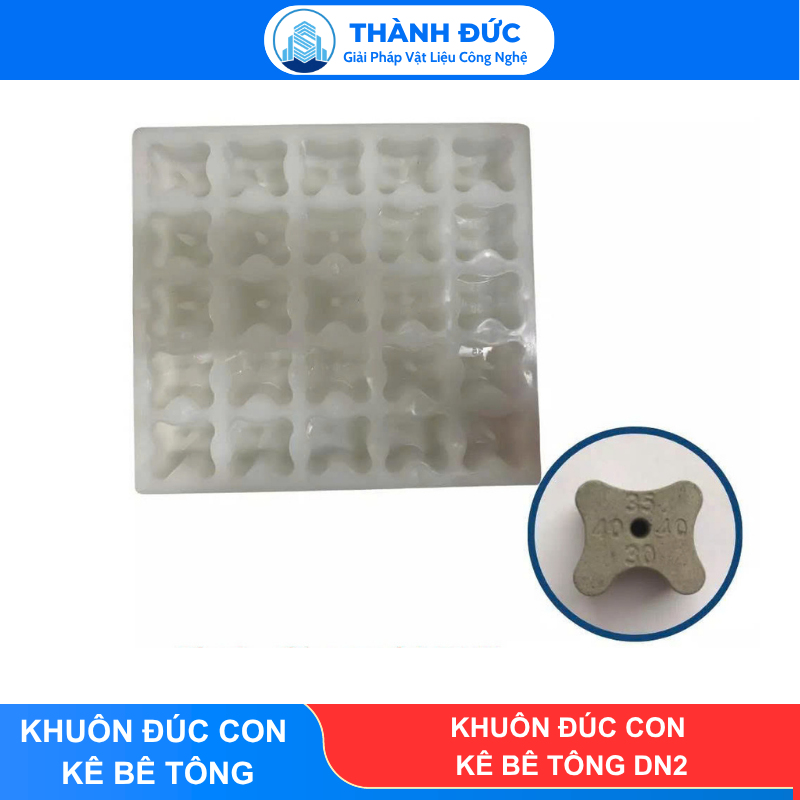Khuôn Đúc Con Kê Bê Tông DN2 (30/35/40 mm)