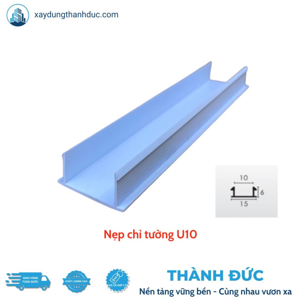 nep chi tuong u10 1024x1024 - Nẹp Chỉ Tường U10