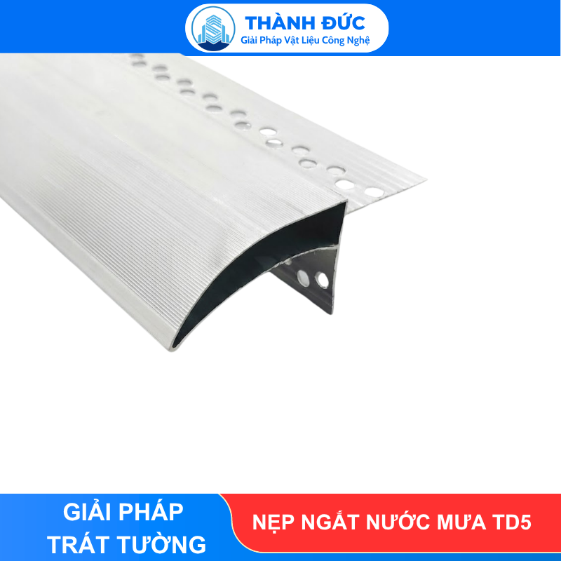 Nẹp Nhôm Ngắt Nước Mưa Thành Đức - TD5 Mỏ 5cm