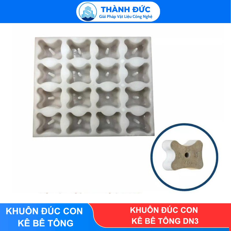 Khuôn Đúc Con Kê Bê Tông DN3 (35/40/45/50mm)