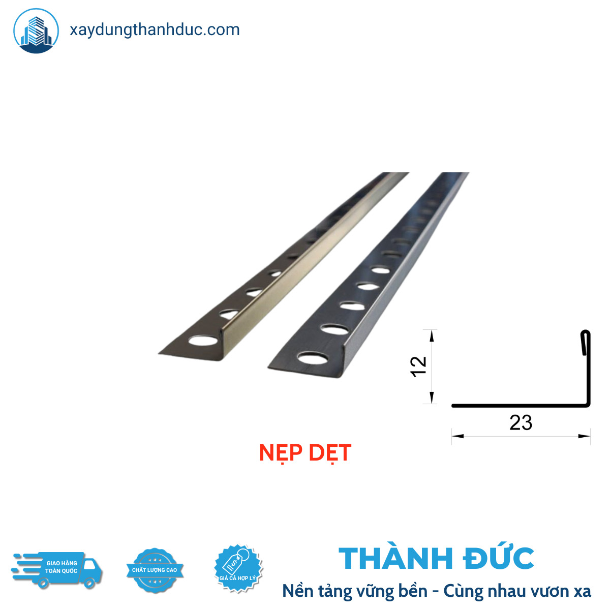 Nẹp Inox Dẹt Ốp Gạch