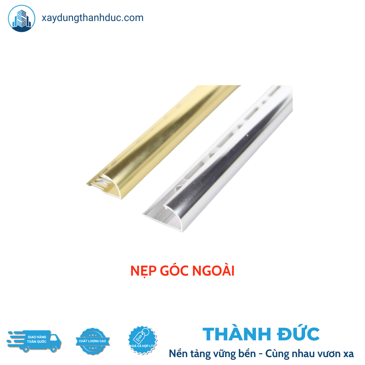 Nẹp góc ngoài tròn