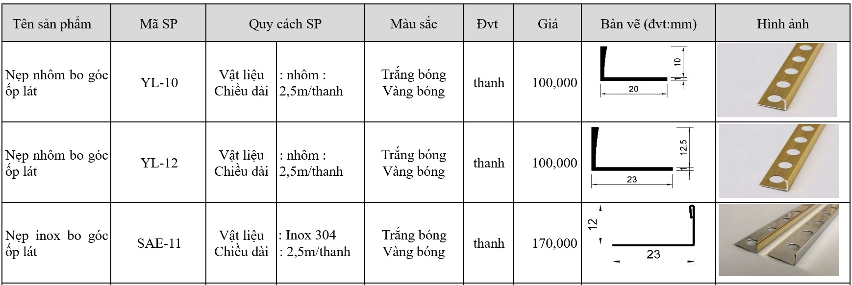 Screenshot 2024 12 03 085740 - Nẹp Inox Dẹt Ốp Gạch