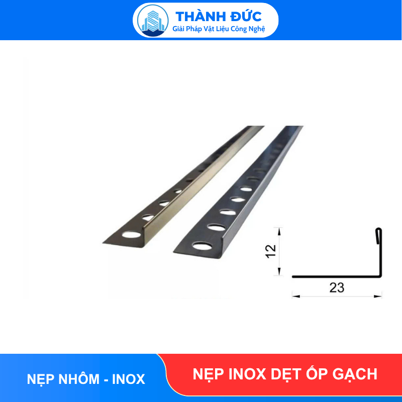 Nẹp Inox Dẹt Ốp Gạch