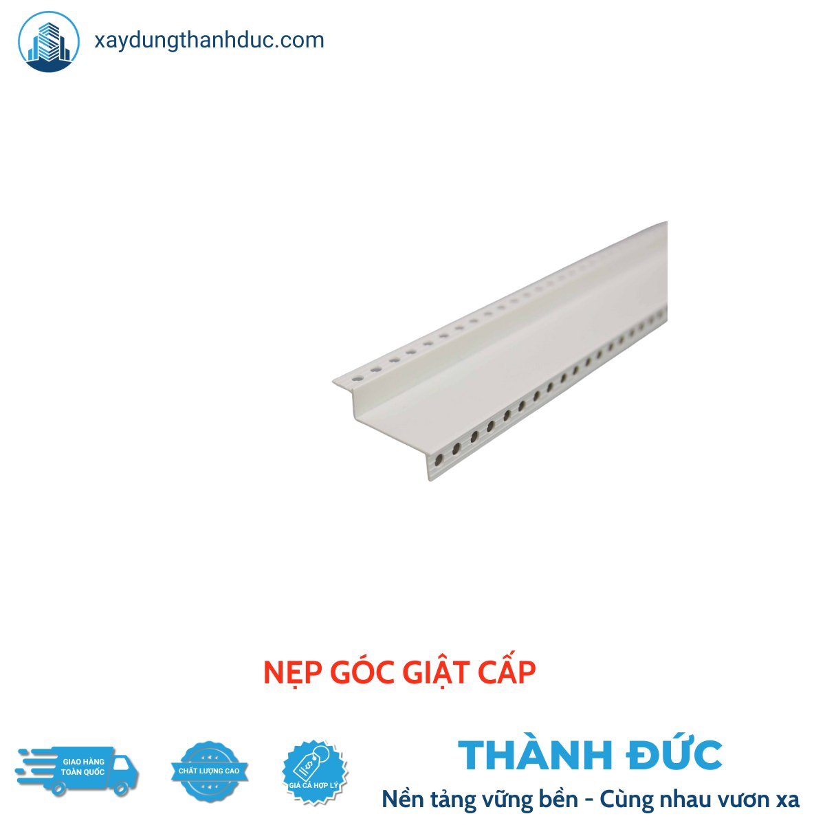 Nẹp góc giật cấp thạch cao