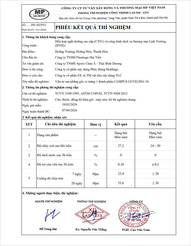 z6102753884459 b76da21ce9603a6dec2304313e400d97 - Kiểm định các sản phẩm vữa Campus