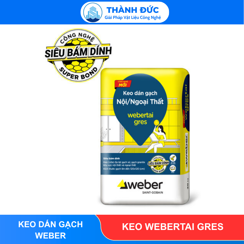 Keo Dán Gạch Webertai gres cho gạch khổ lớn