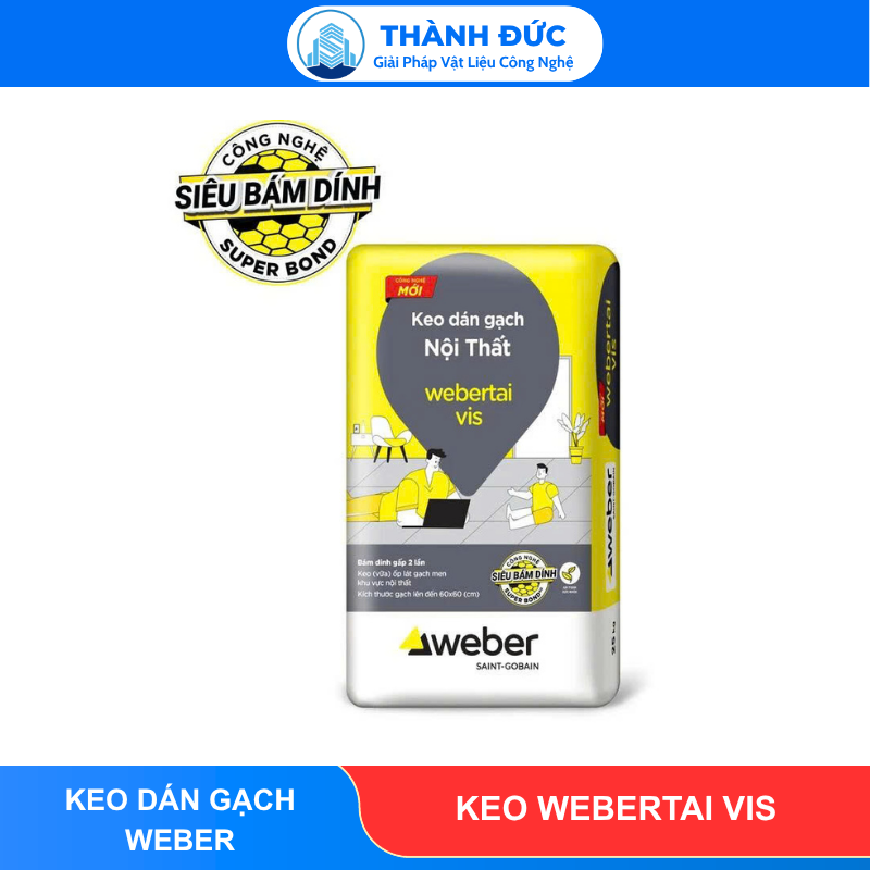 Keo Dán Gạch Webertai Vis cho khu vực nội thất