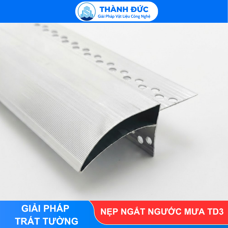 Nẹp Nhôm Ngắt Nước Mưa TĐ 3 - Mỏ 3cm