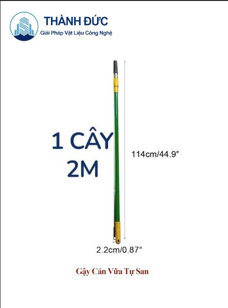 Gậy cán vữa tự san