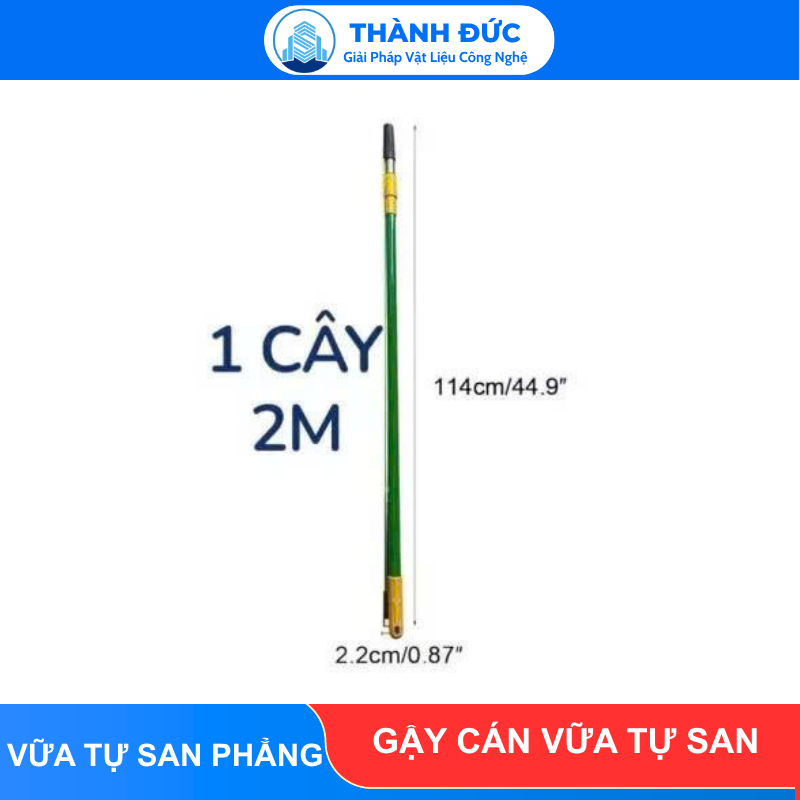 Gậy cán vữa tự san
