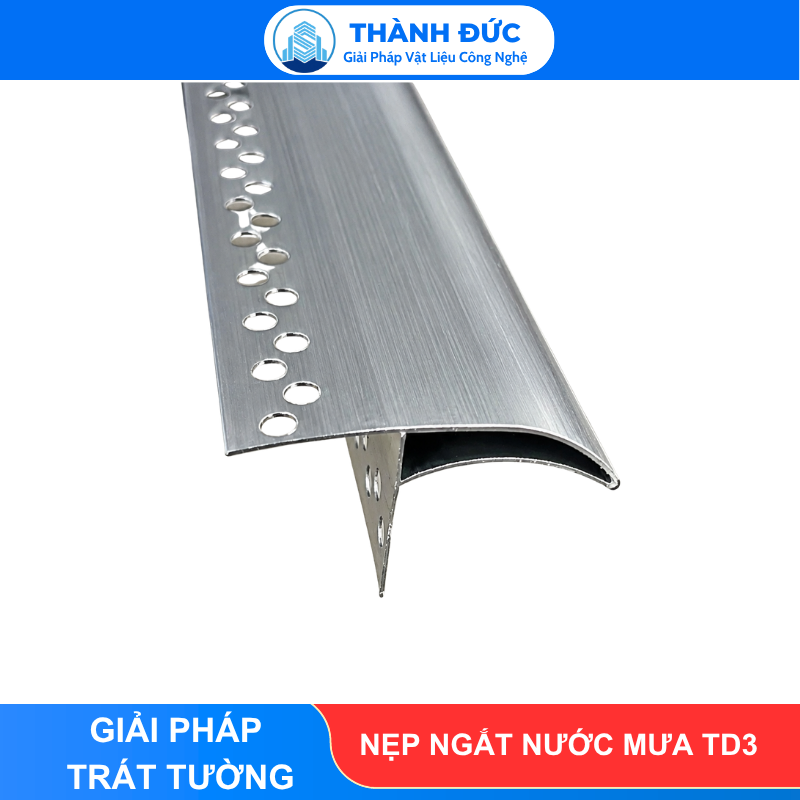 Nẹp Nhôm Ngắt Nước Mưa Thành Đức -TĐ 3 Mỏ 3cm
