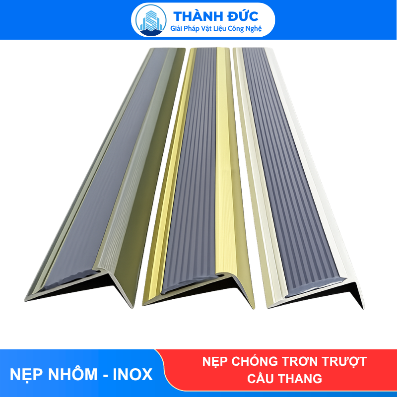 Nẹp Chống Trơn Trượt Cầu Thang Nhôm Cao Cấp