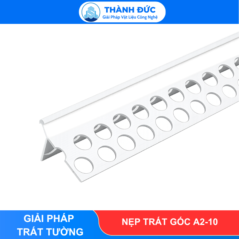 NẸP TRÁT GÓC A2-10 Thành Đức ( Nẹp Trắng)